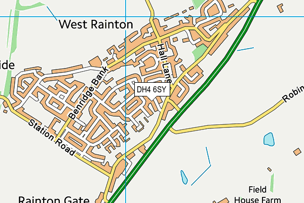 DH4 6SY map - OS VectorMap District (Ordnance Survey) DH4 6SY map - OS VectorMap District (Ordnance Survey)