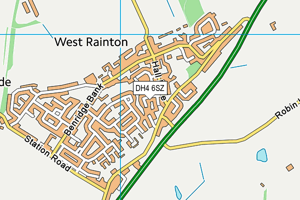 DH4 6SZ map - OS VectorMap District (Ordnance Survey) DH4 6SZ map - OS VectorMap District (Ordnance Survey)