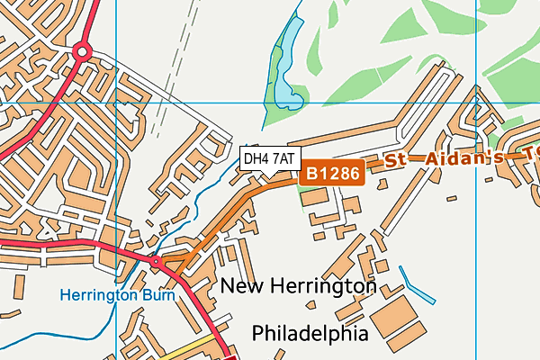 DH4 7AT map - OS VectorMap District (Ordnance Survey) DH4 7AT map - OS VectorMap District (Ordnance Survey)