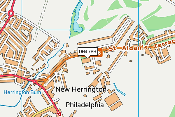 DH4 7BH map - OS VectorMap District (Ordnance Survey) DH4 7BH map - OS VectorMap District (Ordnance Survey)