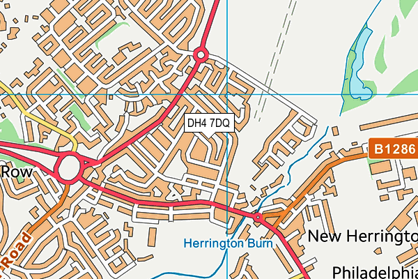 DH4 7DQ map - OS VectorMap District (Ordnance Survey) DH4 7DQ map - OS VectorMap District (Ordnance Survey)