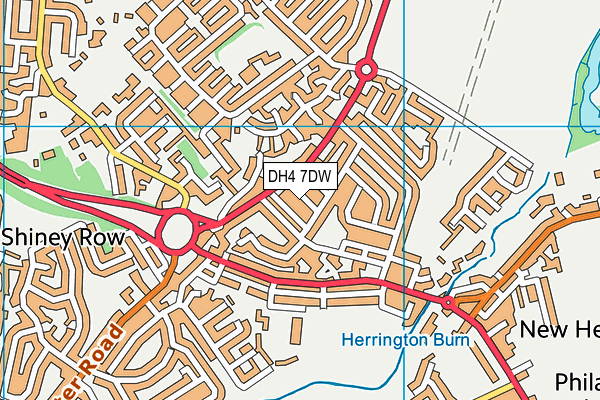 DH4 7DW map - OS VectorMap District (Ordnance Survey) DH4 7DW map - OS VectorMap District (Ordnance Survey)