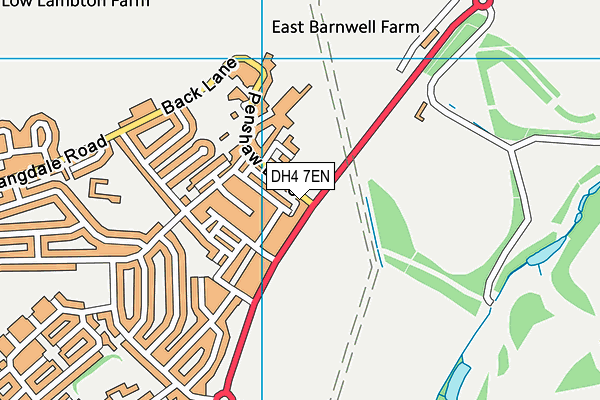 DH4 7EN map - OS VectorMap District (Ordnance Survey) DH4 7EN map - OS VectorMap District (Ordnance Survey)