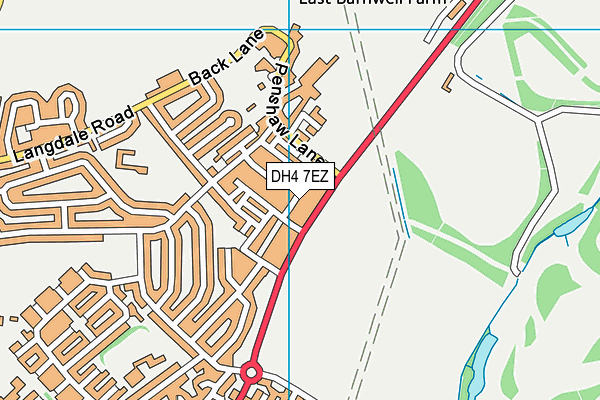 DH4 7EZ map - OS VectorMap District (Ordnance Survey) DH4 7EZ map - OS VectorMap District (Ordnance Survey)