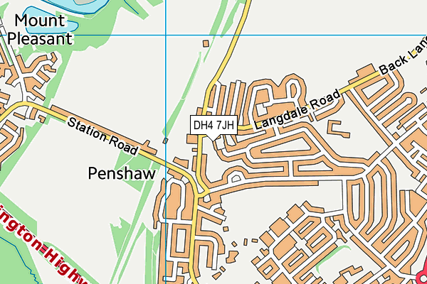 DH4 7JH map - OS VectorMap District (Ordnance Survey) DH4 7JH map - OS VectorMap District (Ordnance Survey)