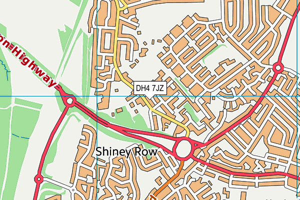 DH4 7JZ map - OS VectorMap District (Ordnance Survey) DH4 7JZ map - OS VectorMap District (Ordnance Survey)
