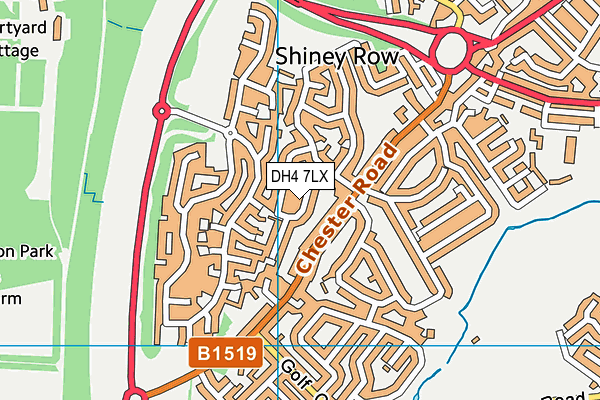 DH4 7LX map - OS VectorMap District (Ordnance Survey) DH4 7LX map - OS VectorMap District (Ordnance Survey)