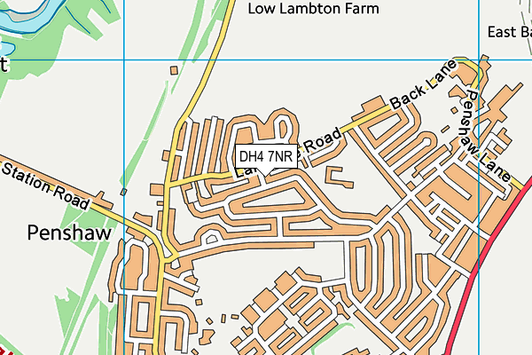 DH4 7NR map - OS VectorMap District (Ordnance Survey) DH4 7NR map - OS VectorMap District (Ordnance Survey)