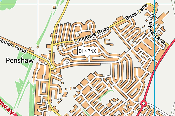 DH4 7NX map - OS VectorMap District (Ordnance Survey) DH4 7NX map - OS VectorMap District (Ordnance Survey)