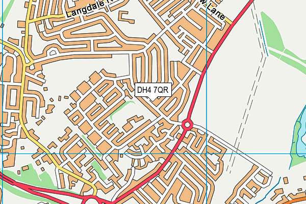 DH4 7QR map - OS VectorMap District (Ordnance Survey) DH4 7QR map - OS VectorMap District (Ordnance Survey)