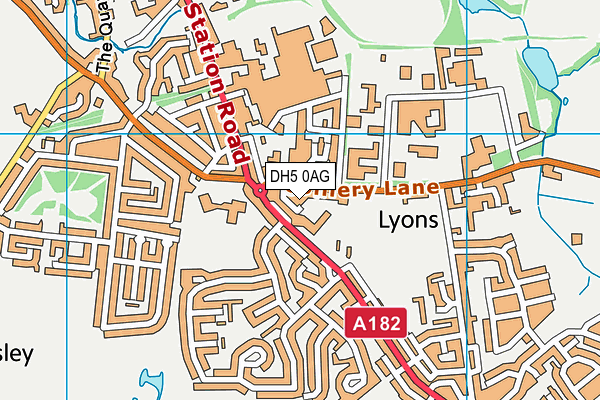 DH5 0AG map - OS VectorMap District (Ordnance Survey) DH5 0AG map - OS VectorMap District (Ordnance Survey)