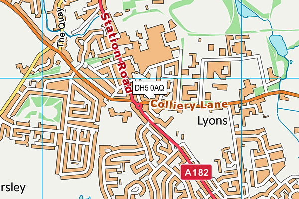 DH5 0AQ map - OS VectorMap District (Ordnance Survey) DH5 0AQ map - OS VectorMap District (Ordnance Survey)