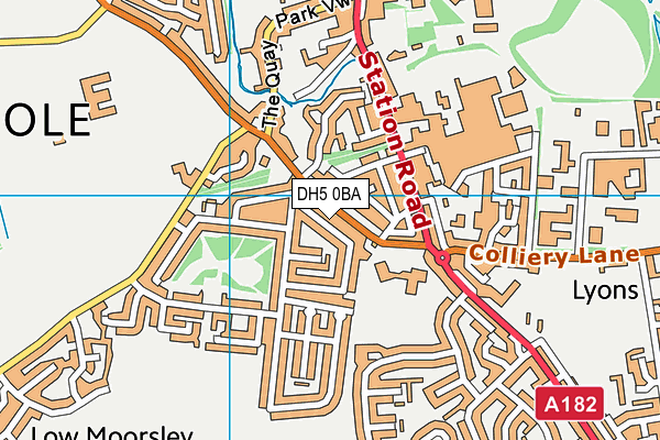 DH5 0BA map - OS VectorMap District (Ordnance Survey) DH5 0BA map - OS VectorMap District (Ordnance Survey)