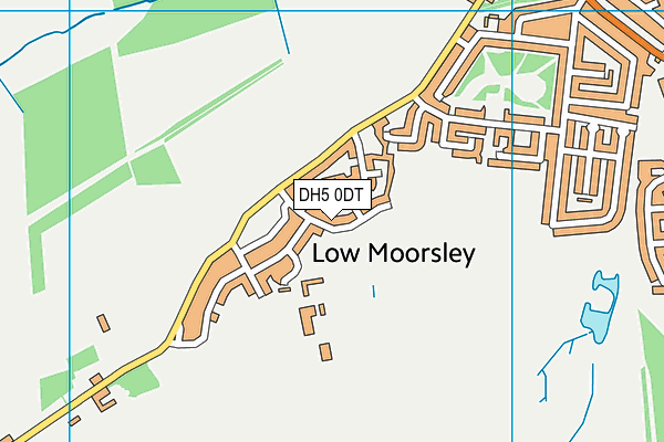 DH5 0DT map - OS VectorMap District (Ordnance Survey)