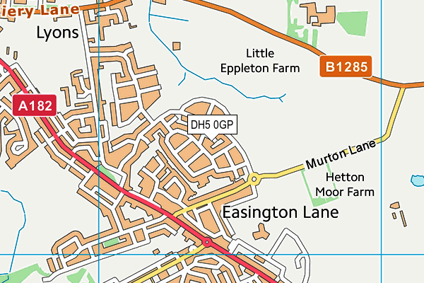 DH5 0GP map - OS VectorMap District (Ordnance Survey) DH5 0GP map - OS VectorMap District (Ordnance Survey)