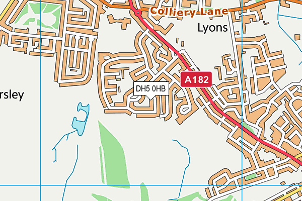 DH5 0HB map - OS VectorMap District (Ordnance Survey) DH5 0HB map - OS VectorMap District (Ordnance Survey)