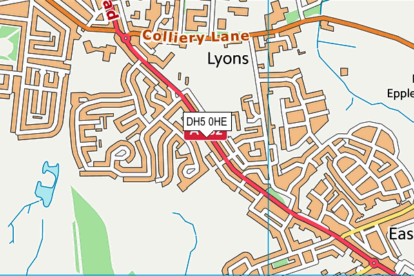 DH5 0HE map - OS VectorMap District (Ordnance Survey) DH5 0HE map - OS VectorMap District (Ordnance Survey)