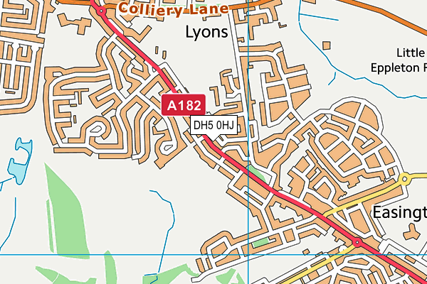 DH5 0HJ map - OS VectorMap District (Ordnance Survey)