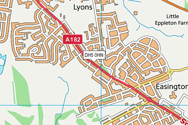DH5 0HN map - OS VectorMap District (Ordnance Survey) DH5 0HN map - OS VectorMap District (Ordnance Survey)