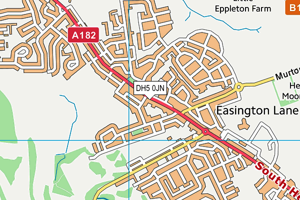 DH5 0JN map - OS VectorMap District (Ordnance Survey)