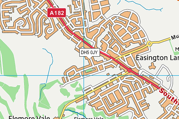 DH5 0JY map - OS VectorMap District (Ordnance Survey)