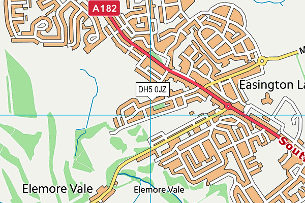 DH5 0JZ map - OS VectorMap District (Ordnance Survey)