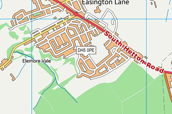 DH5 0PE map - OS VectorMap District (Ordnance Survey) DH5 0PE map - OS VectorMap District (Ordnance Survey)