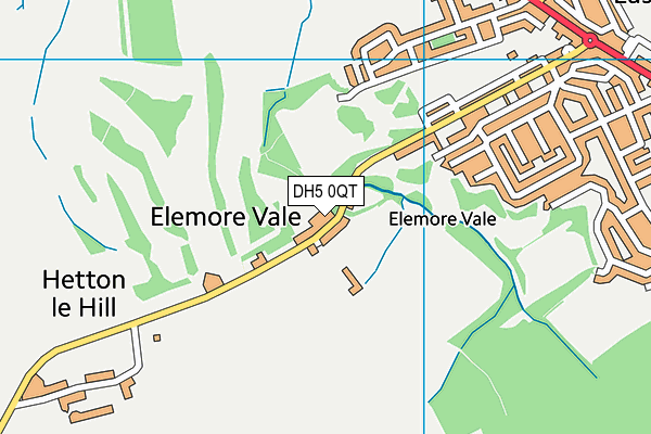 DH5 0QT map - OS VectorMap District (Ordnance Survey) DH5 0QT map - OS VectorMap District (Ordnance Survey)