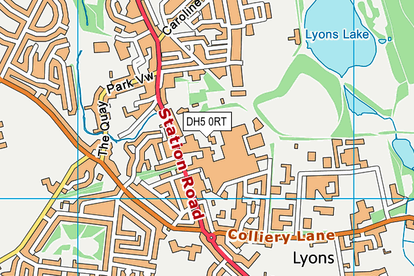 DH5 0RT map - OS VectorMap District (Ordnance Survey) DH5 0RT map - OS VectorMap District (Ordnance Survey)
