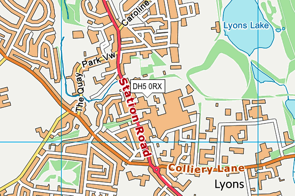 DH5 0RX map - OS VectorMap District (Ordnance Survey) DH5 0RX map - OS VectorMap District (Ordnance Survey)