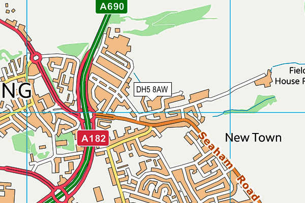 DH5 8AW map - OS VectorMap District (Ordnance Survey) DH5 8AW map - OS VectorMap District (Ordnance Survey)
