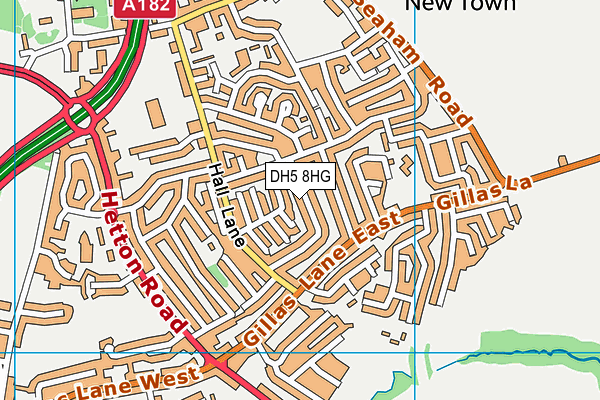 DH5 8HG map - OS VectorMap District (Ordnance Survey) DH5 8HG map - OS VectorMap District (Ordnance Survey)