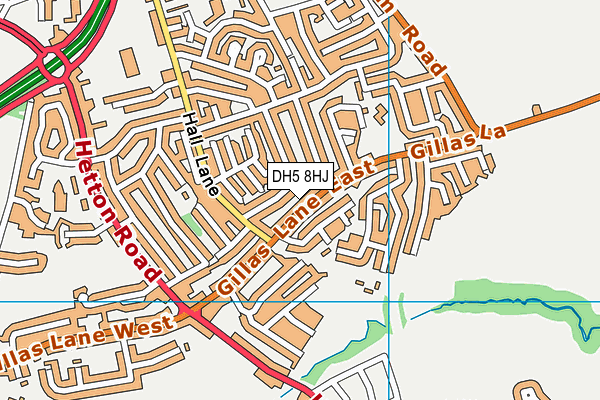 DH5 8HJ map - OS VectorMap District (Ordnance Survey) DH5 8HJ map - OS VectorMap District (Ordnance Survey)