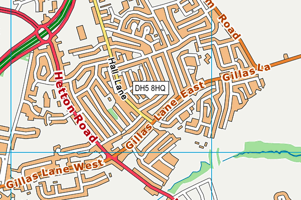 DH5 8HQ map - OS VectorMap District (Ordnance Survey) DH5 8HQ map - OS VectorMap District (Ordnance Survey)