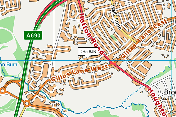 DH5 8JR map - OS VectorMap District (Ordnance Survey) DH5 8JR map - OS VectorMap District (Ordnance Survey)