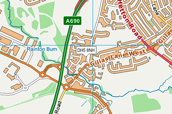 DH5 8NH map - OS VectorMap District (Ordnance Survey) DH5 8NH map - OS VectorMap District (Ordnance Survey)