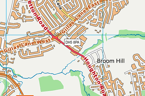 DH5 8PA map - OS VectorMap District (Ordnance Survey) DH5 8PA map - OS VectorMap District (Ordnance Survey)