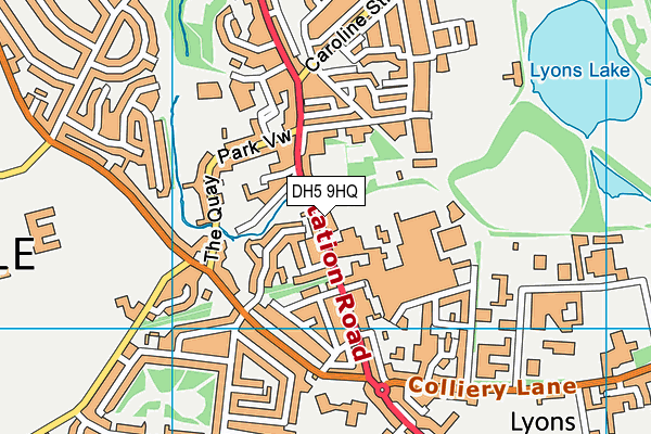 DH5 9HQ map - OS VectorMap District (Ordnance Survey) DH5 9HQ map - OS VectorMap District (Ordnance Survey)