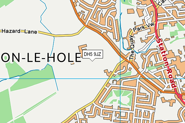 DH5 9JZ map - OS VectorMap District (Ordnance Survey) DH5 9JZ map - OS VectorMap District (Ordnance Survey)
