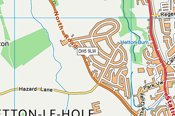 DH5 9LW map - OS VectorMap District (Ordnance Survey) DH5 9LW map - OS VectorMap District (Ordnance Survey)