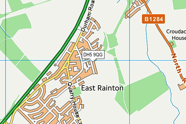 DH5 9QG map - OS VectorMap District (Ordnance Survey) DH5 9QG map - OS VectorMap District (Ordnance Survey)