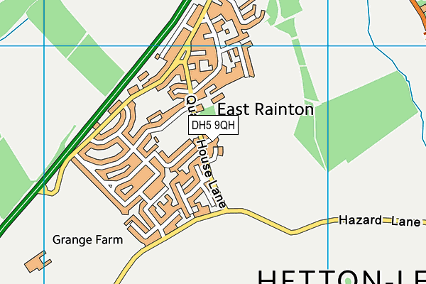 DH5 9QH map - OS VectorMap District (Ordnance Survey) DH5 9QH map - OS VectorMap District (Ordnance Survey)