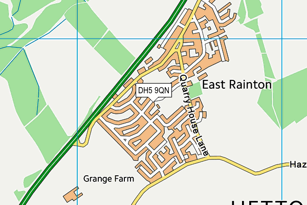 DH5 9QN map - OS VectorMap District (Ordnance Survey) DH5 9QN map - OS VectorMap District (Ordnance Survey)