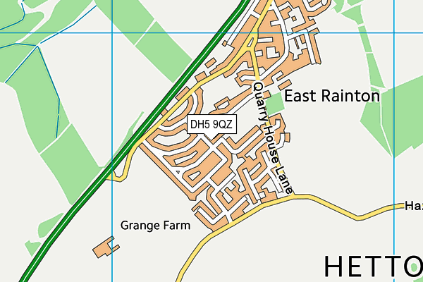 DH5 9QZ map - OS VectorMap District (Ordnance Survey) DH5 9QZ map - OS VectorMap District (Ordnance Survey)