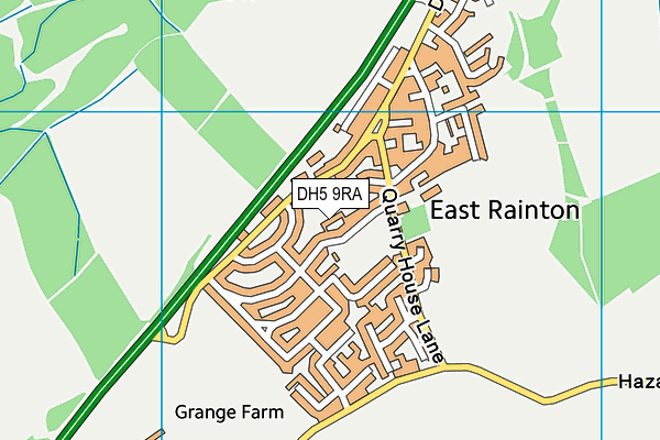 DH5 9RA map - OS VectorMap District (Ordnance Survey) DH5 9RA map - OS VectorMap District (Ordnance Survey)