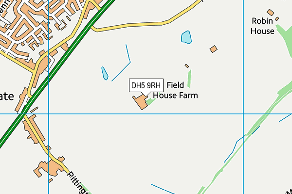 DH5 9RH map - OS VectorMap District (Ordnance Survey) DH5 9RH map - OS VectorMap District (Ordnance Survey)