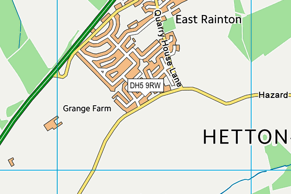 DH5 9RW map - OS VectorMap District (Ordnance Survey) DH5 9RW map - OS VectorMap District (Ordnance Survey)