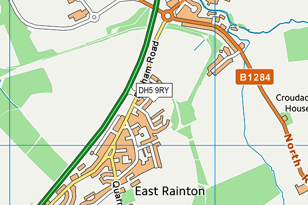 DH5 9RY map - OS VectorMap District (Ordnance Survey) DH5 9RY map - OS VectorMap District (Ordnance Survey)