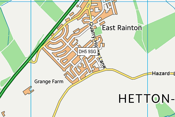 DH5 9SG map - OS VectorMap District (Ordnance Survey) DH5 9SG map - OS VectorMap District (Ordnance Survey)