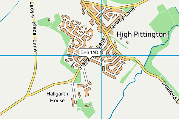 DH6 1AD map - OS VectorMap District (Ordnance Survey) DH6 1AD map - OS VectorMap District (Ordnance Survey)